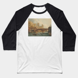 Durham Cathedral and Castle by Thomas Girtin Baseball T-Shirt